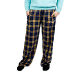 Navy & Gold Adult Flannel Pant - Denny's