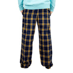 Navy & Gold Adult Flannel Pant - Denny's