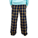 Navy & Gold Adult Flannel Pant - Denny's