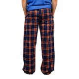 Adult Orange & Navy Flannel Pant - Denny's