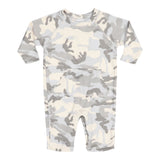 Blue Camo Knit Raglan Pocket Coverall - Denny's