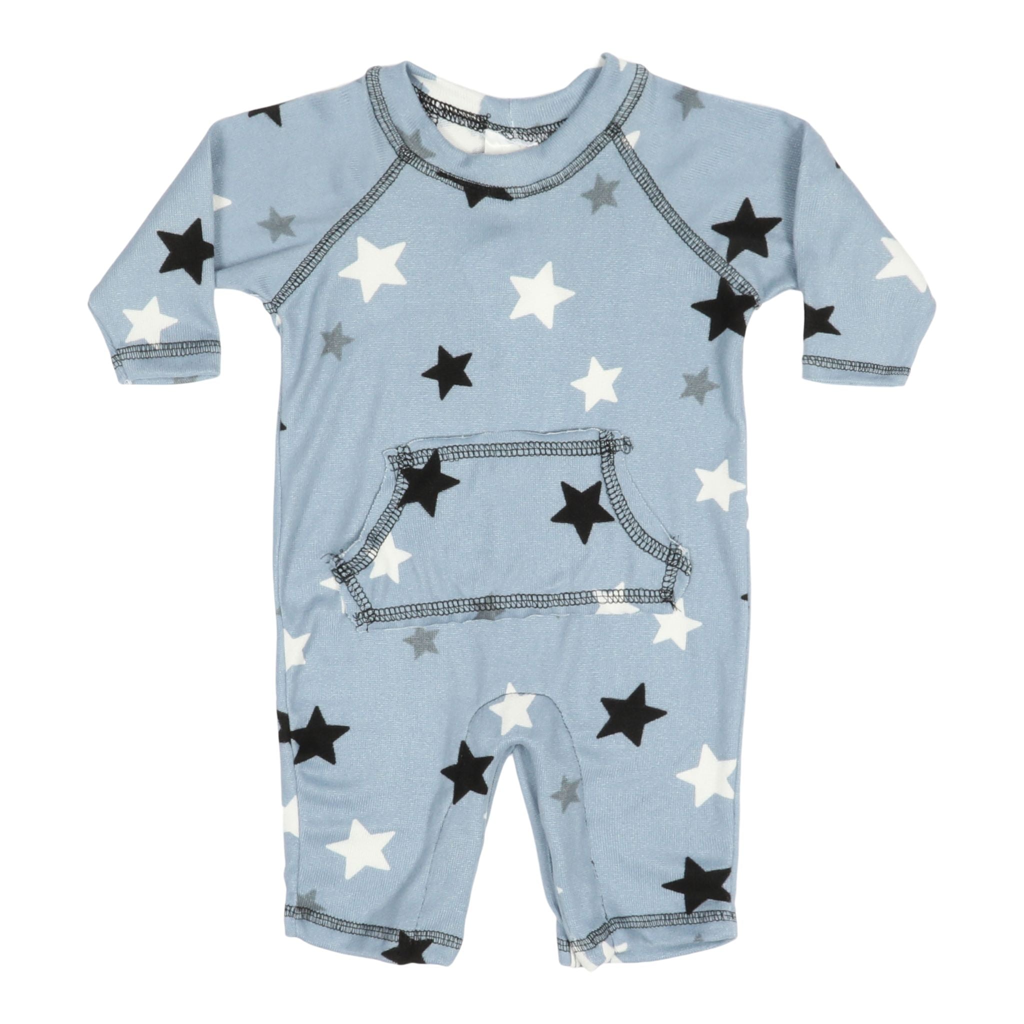 Blue Star Knit Raglan Pocket Coverall - Denny's