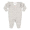 Pink Leopard Knit Ruffle Shoulder Coverall - Denny's