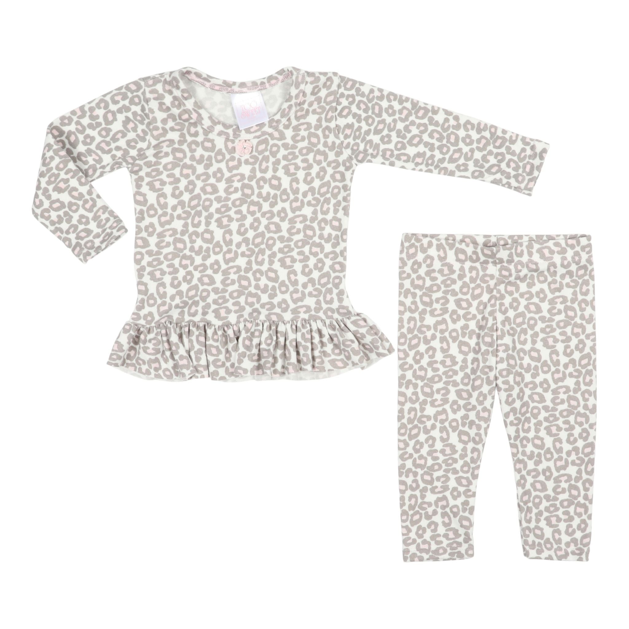2pc Knit Leopard Legging Set - Denny's