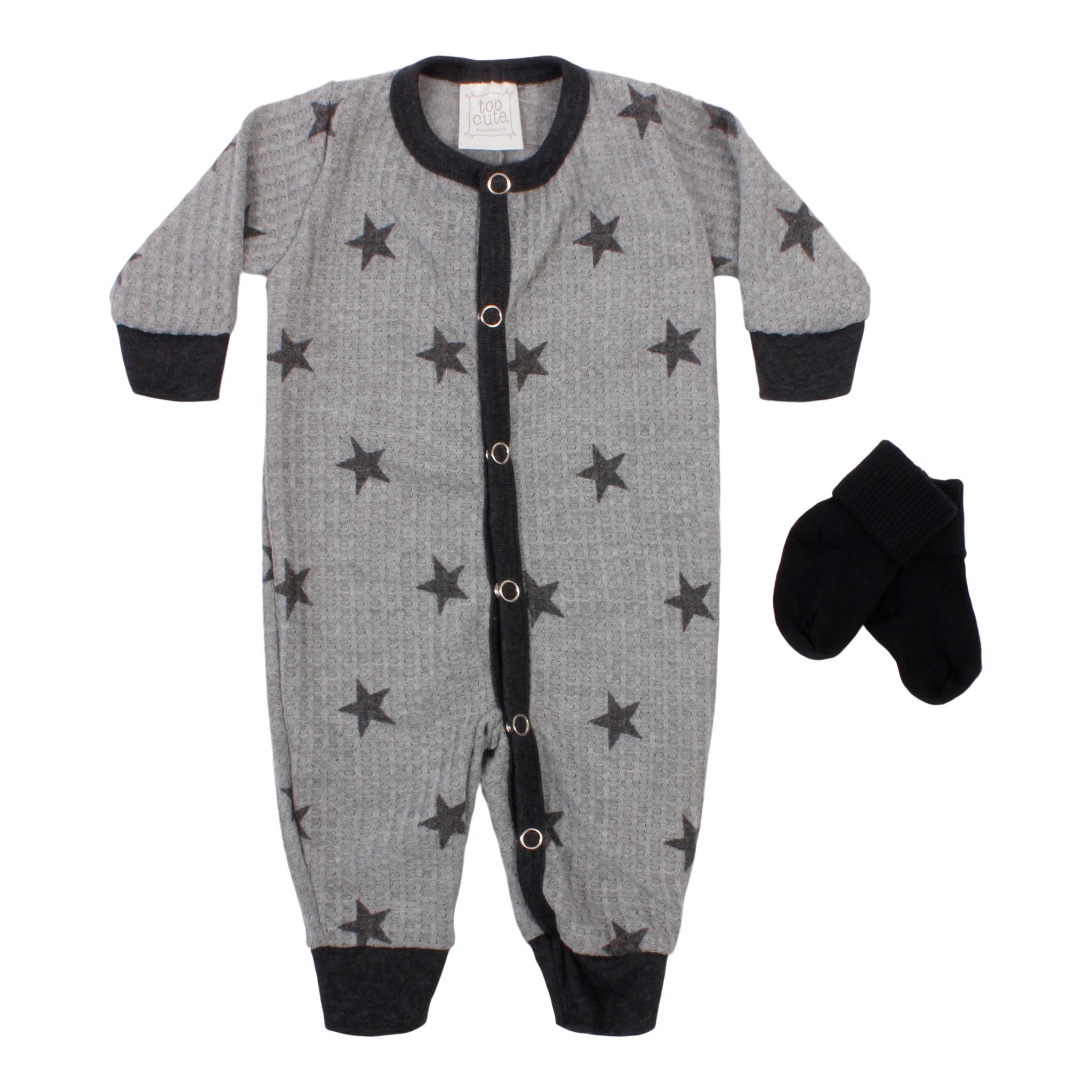 2pc Star Snap Coverall - Denny's