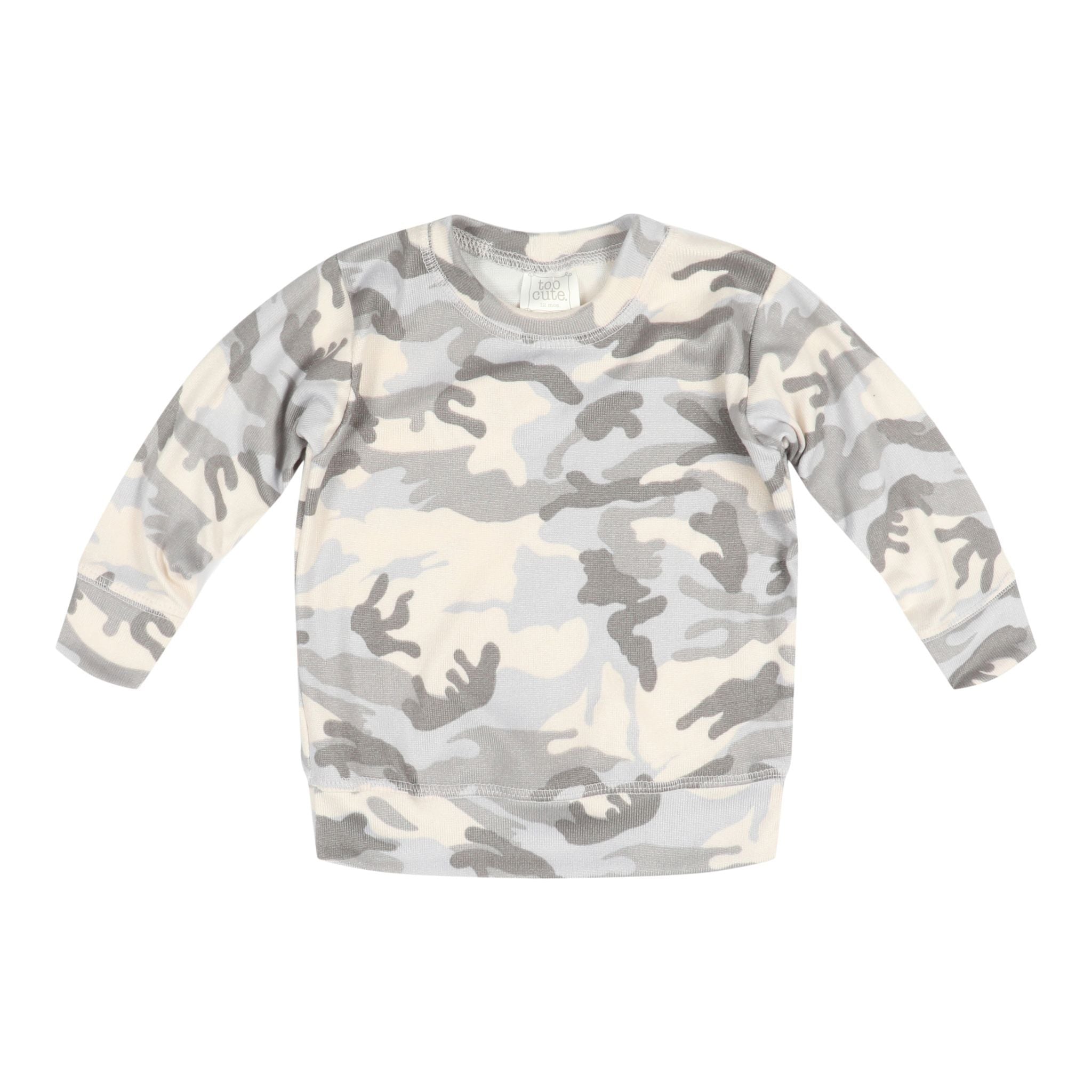 Blue Camo Knit Sweatshirt - Denny's