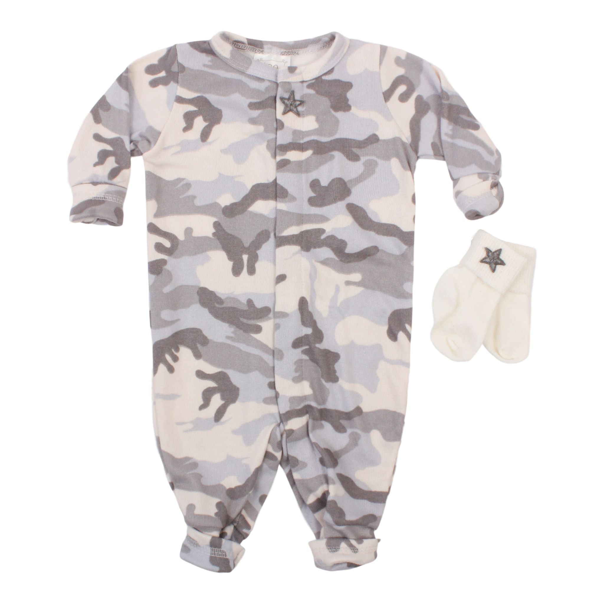 2pc Blue Camo Knit Unioin Suit - Denny's