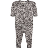 2pc Rib Leopard Onesie Set - Denny's