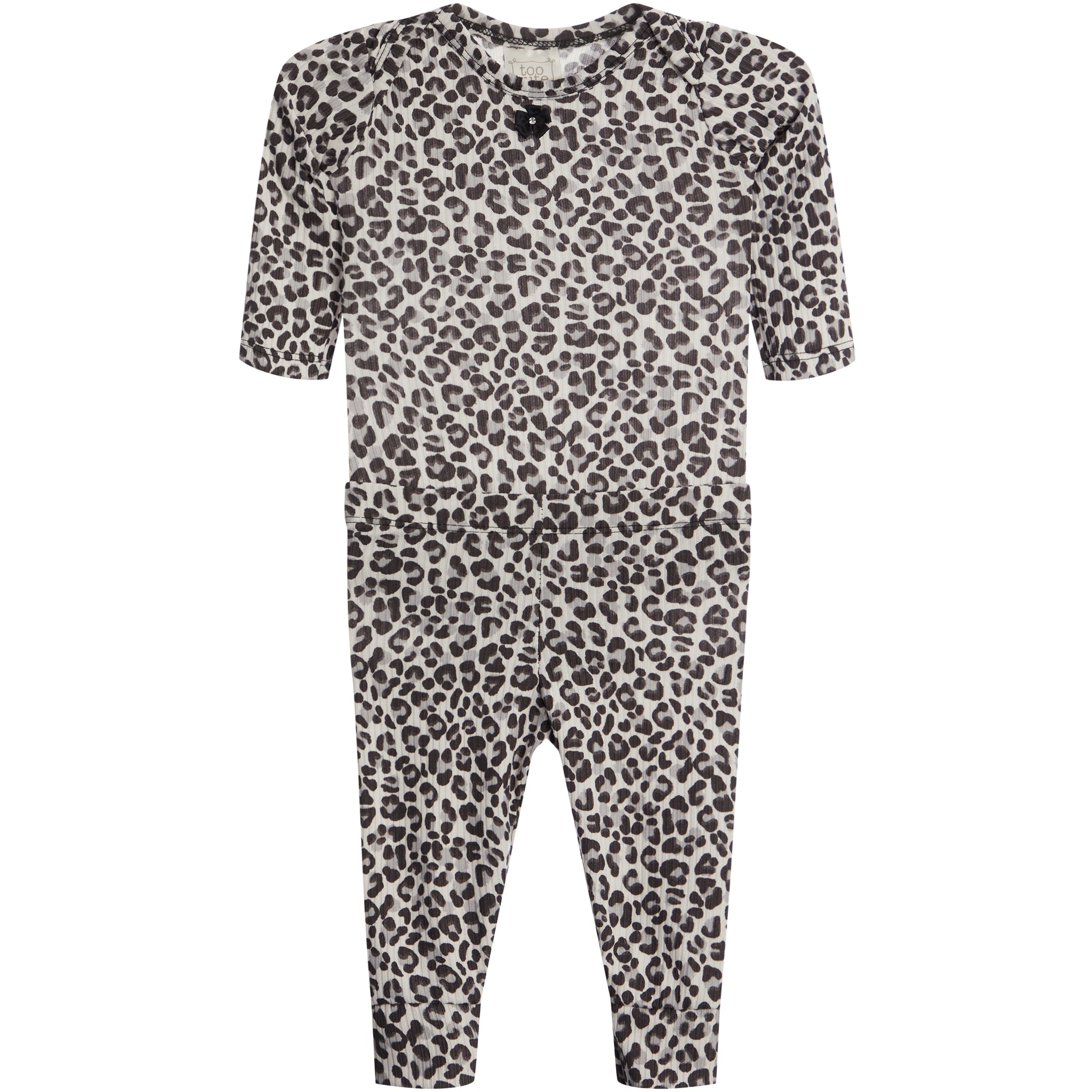 2pc Rib Leopard Onesie Set - Denny's