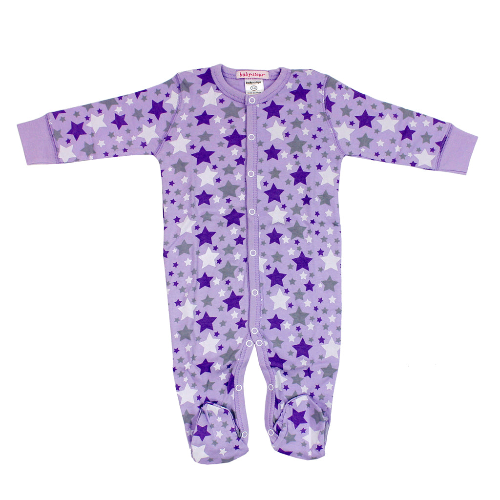 Footie Lilac Stars - Denny's