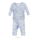 3pc Blue Camo Kimono & Hat Set - Denny's