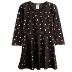 Rose Gold Hearts Skater Dress - Denny's