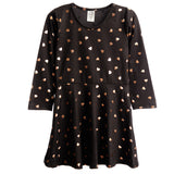 Rose Gold Hearts Skater Dress - Denny's
