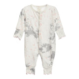 Tie Dye Gray & Pink Splatt Union Suit - Denny's