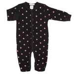 Black Foil Star Footie - Denny's