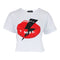 Short Sleeve Tee with Lips & Lightning Bolt - Denny's