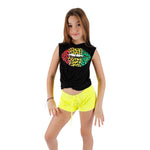 Hoodie Tie Front Tank with Leopard Ombre Lip - Denny's