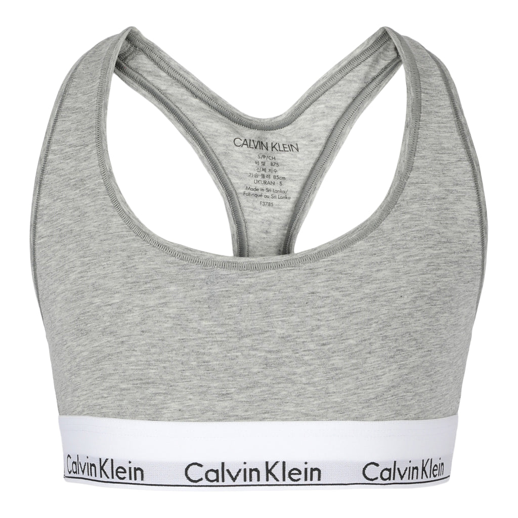 Calvin Klein Sport Bralette Sports Bra in Light Grey, Dark Grey