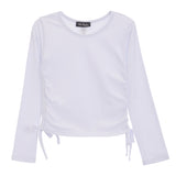 Cinched Side Solid Top - Denny's