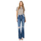 Hi-Rise Buttonfly Distressed Flare - Denny's