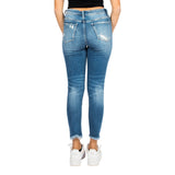 Medium Rise Destroyed Crop Skinny - Denny's