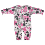 Pink & Black Tie Dye Footie - Denny's