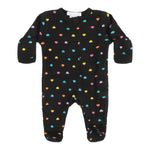 Rainbow Hearts Footie - Denny's