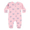 Lilac Hearts Pink Footie - Denny's