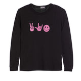 Peace, Heart & Smiley Thermal Tee - Denny's