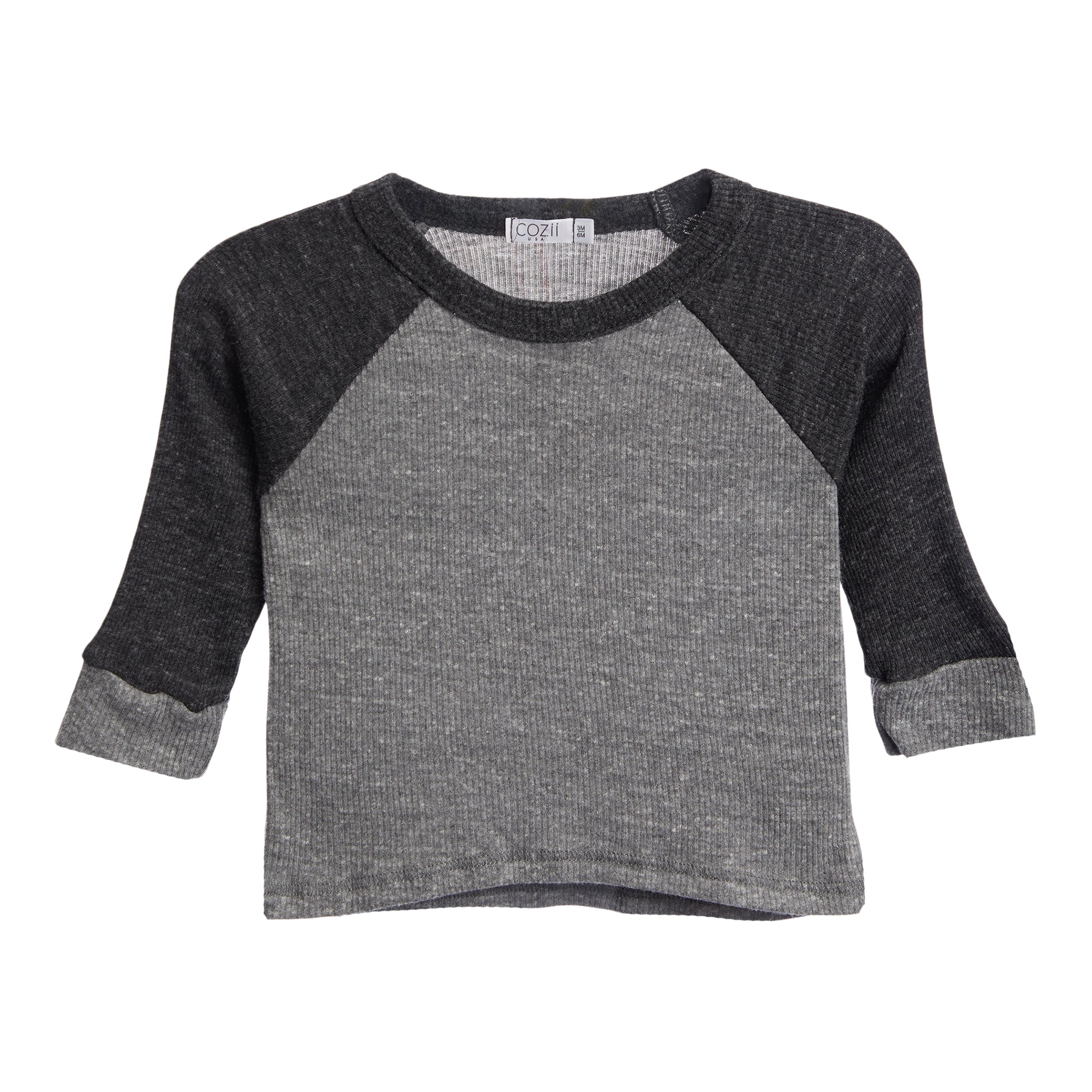 Contrast Raglan Thermal Tee - Denny's