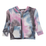 Tie Dye Waffle Zip Hoodie - Denny's