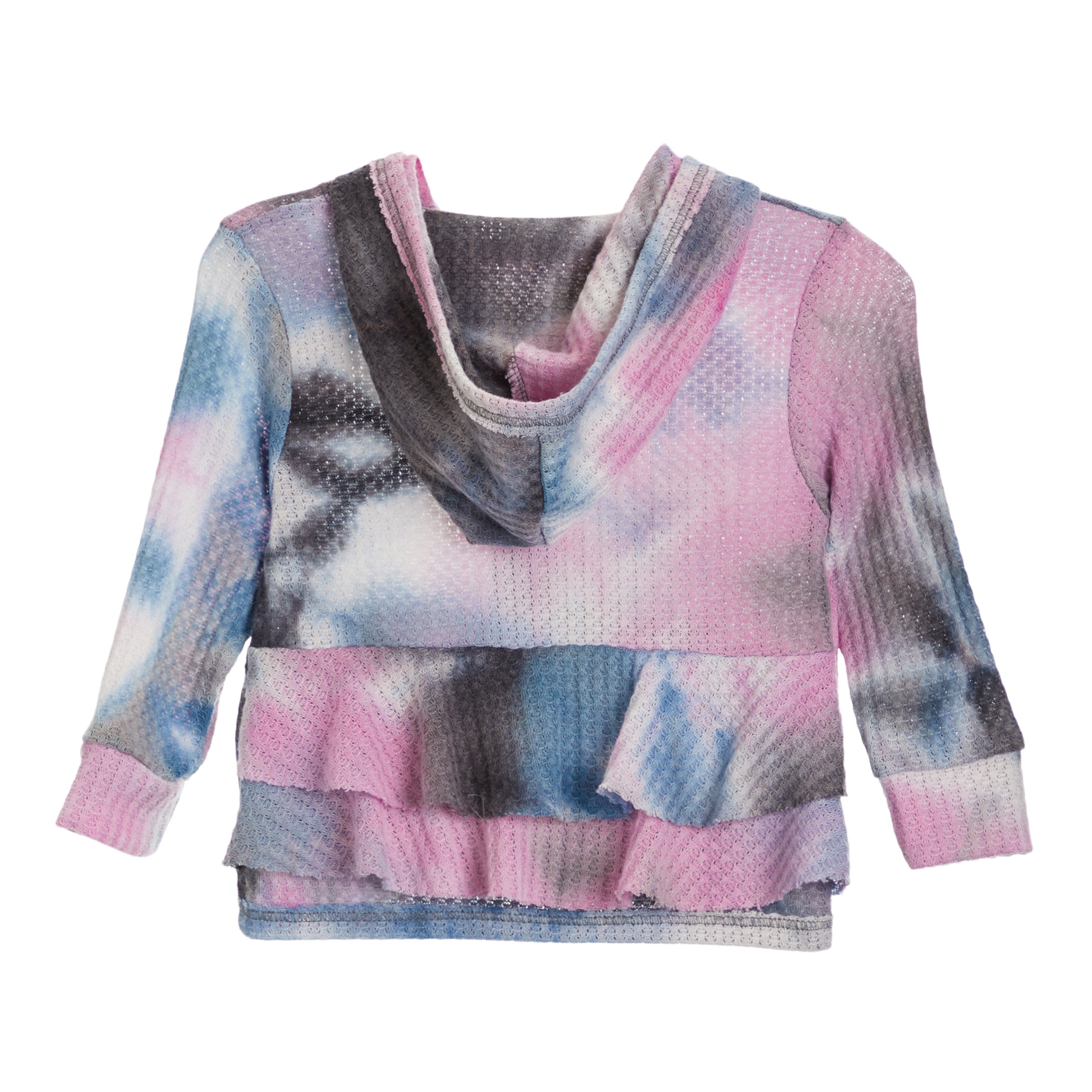 Tie Dye Waffle Zip Hoodie - Denny's