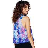 Peace Love Light Tie Dye Crop Tank - Denny's
