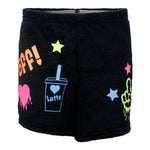 Neon BFF Sticker Fuzzy Shorts 4/6x - Denny's