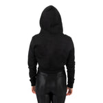 Solid Fleece Zip Crop Hoodie - Denny's