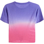 Perwinkle to Watermelon Dip Dye Crop Top - Denny's