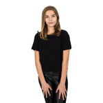 Solid Crop Crew Tee - Denny's