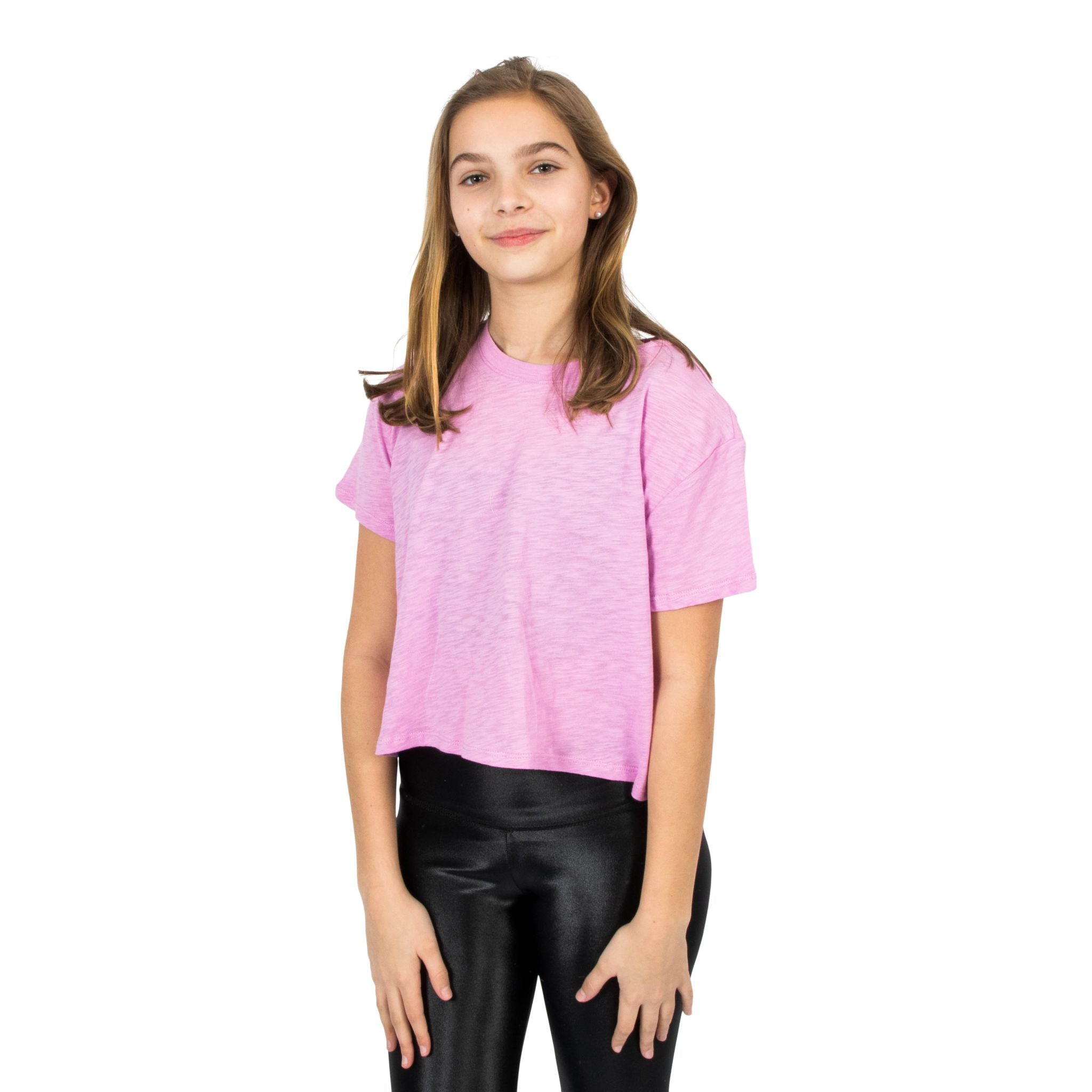 Solid Crop Crew Tee - Denny's