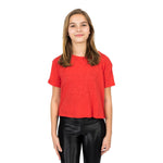 Solid Crop Crew Tee - Denny's