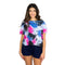 Celery Lilac Blue Tie Dye Fearless Tee - Denny's