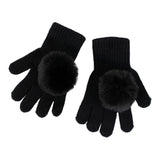 Black Glove with Black Pom - Denny's