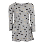Long Sleeve Dress with Foil Hearts - Denny's