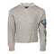 Blue Butterfly Arm Crop Hoodie - Denny's