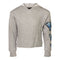 Blue Butterfly Arm Crop Hoodie - Denny's