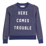 Here Comes Troubles Hacci Sweatshirt - Denny's