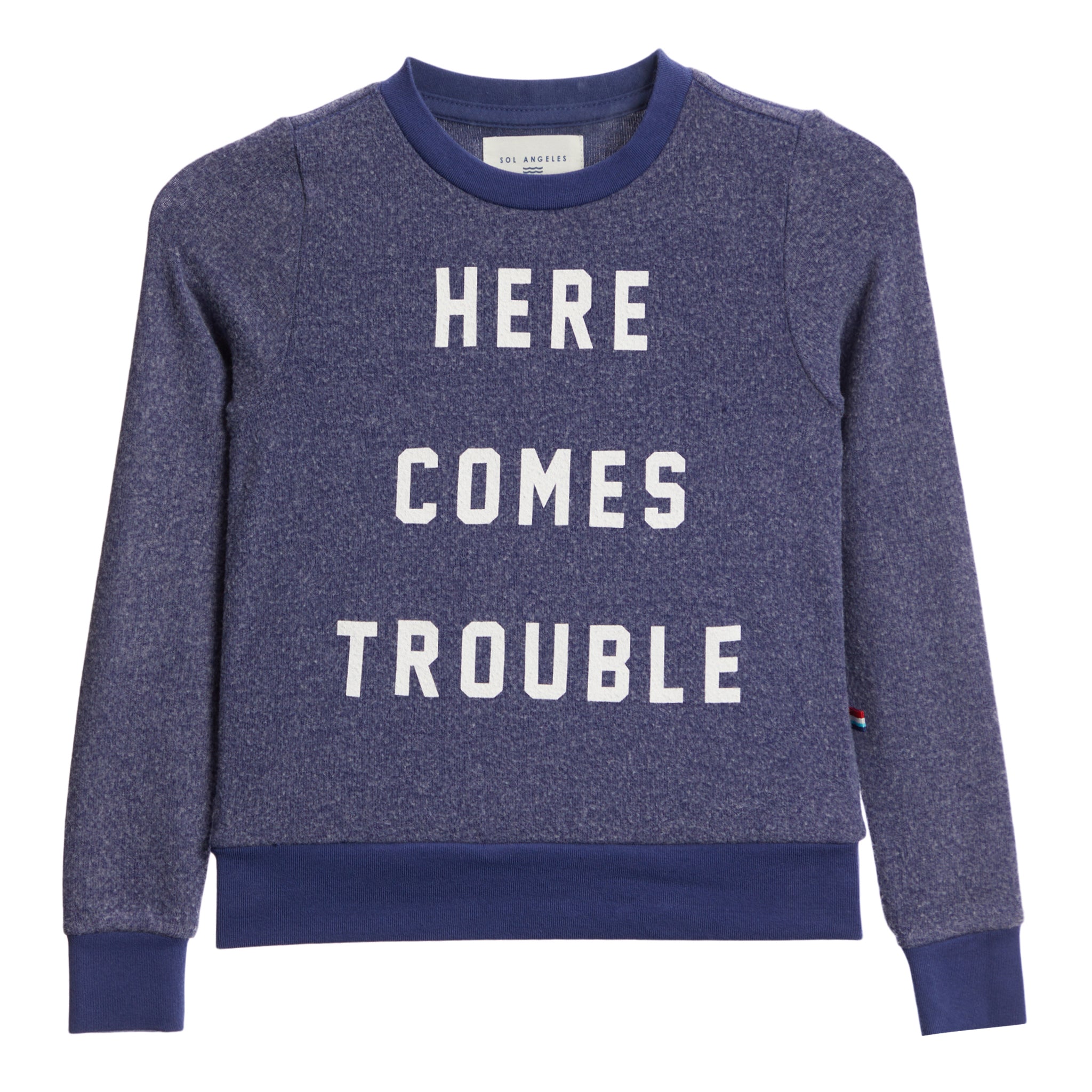 Here Comes Troubles Hacci Sweatshirt - Denny's
