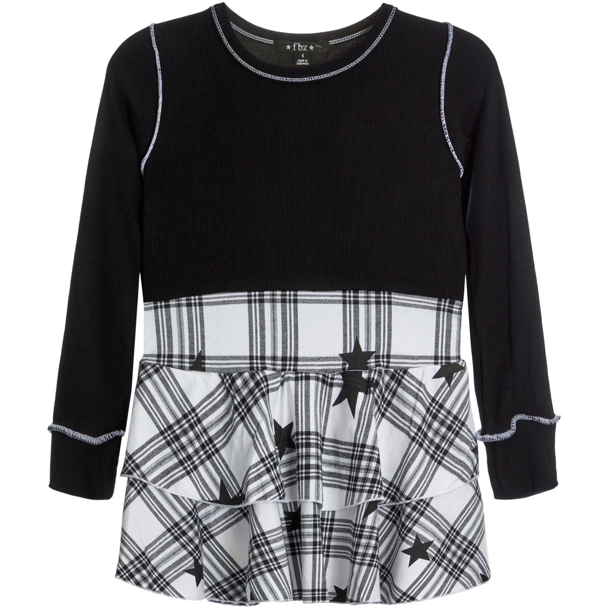 Star Plaid Bottom Dress - Denny's