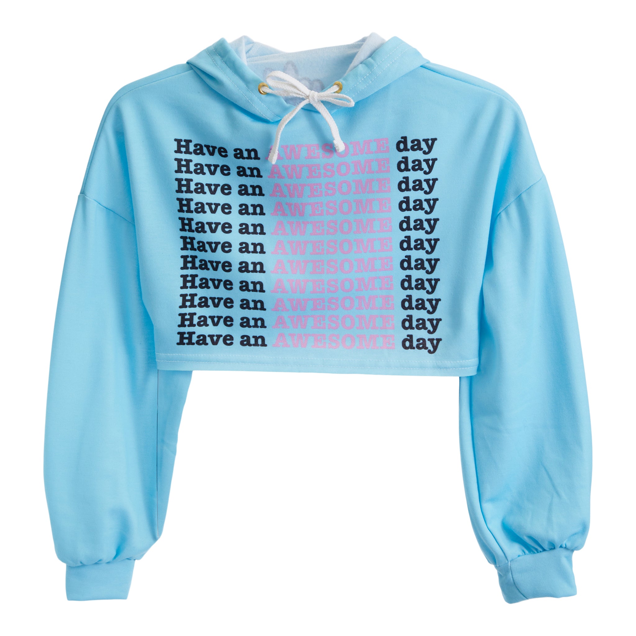 Have A Awesome Day Crop Hoodie - Denny's