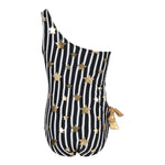 Gold Stars 1pc Striped Bathing Suit - Denny's