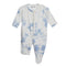 Blue & White Tie Dye Footie - Denny's